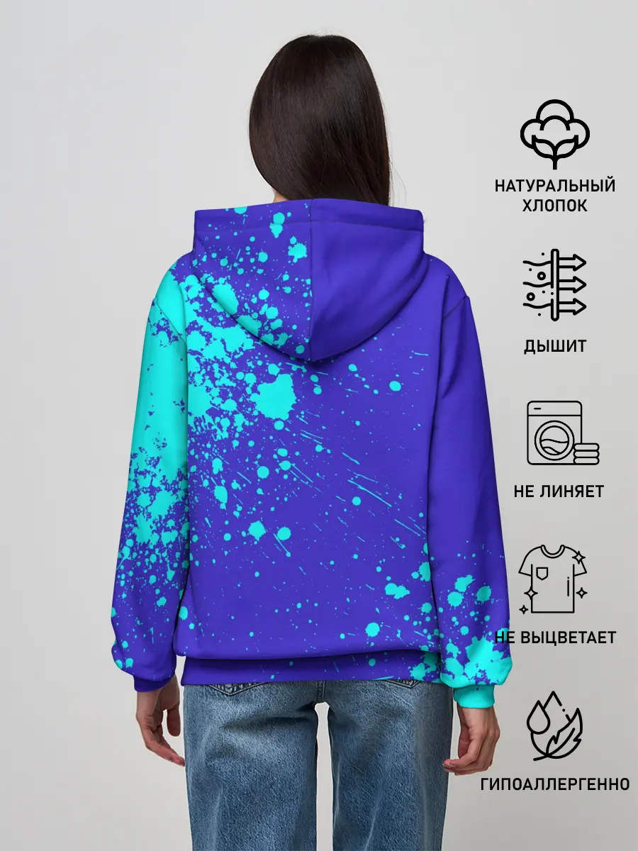 Женское худи / UNDERTALE SANS BLUE