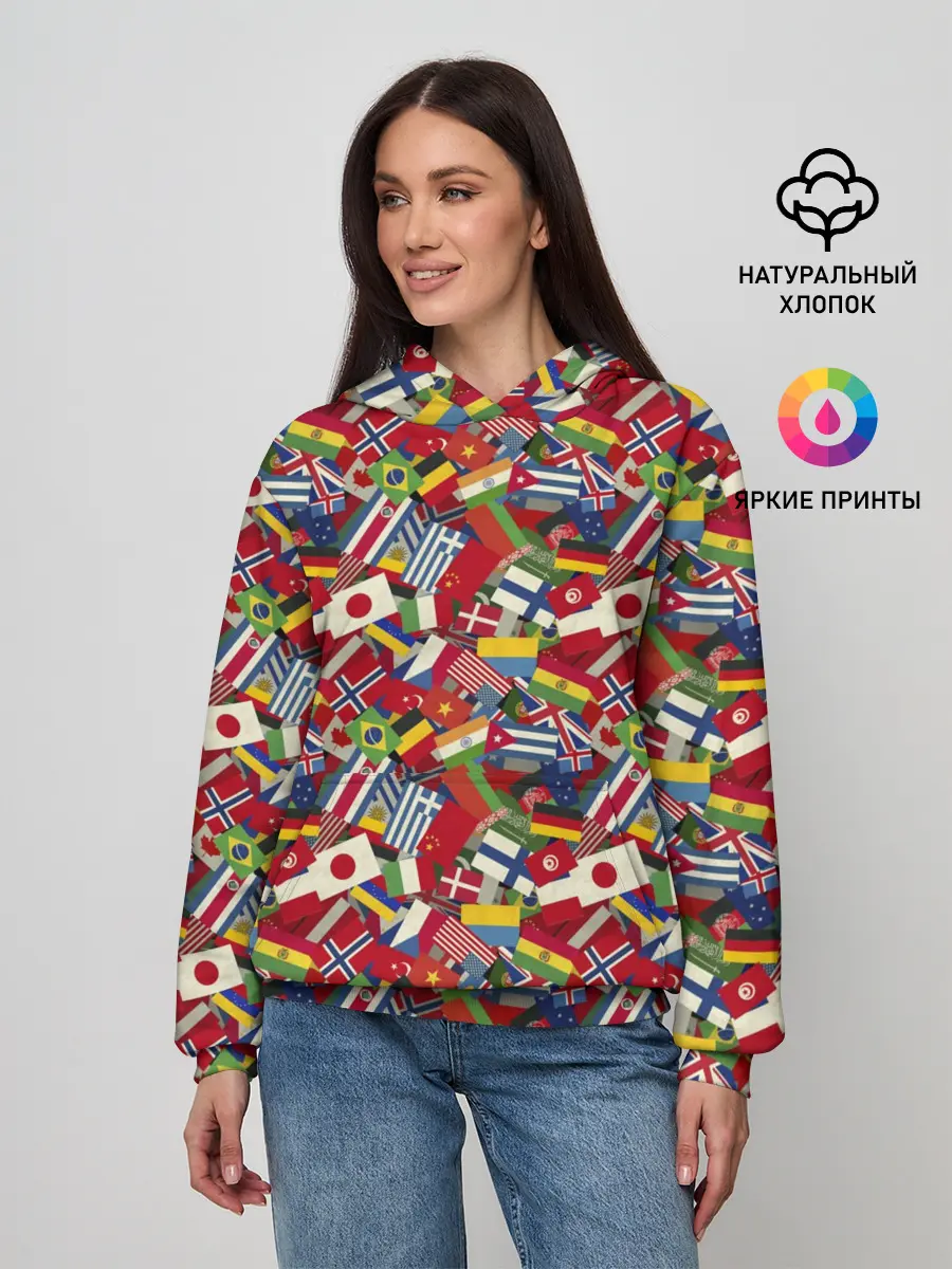 Женское худи / Страны Мира