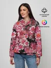 Женское худи / Иероглифы и Сакура 3D