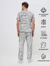 Мужская пижама с брюками / МАССИВ ИЕРОГЛИФОВ