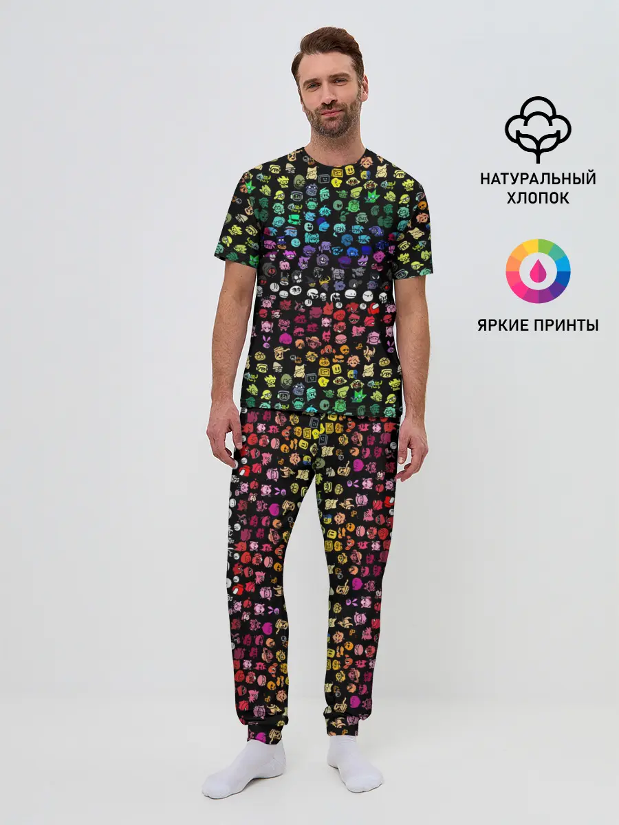 Мужская пижама с брюками / ПЕРСОНАЖИ ИГРЫ FNF