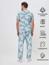 Мужская пижама с брюками / Абстрактные волны