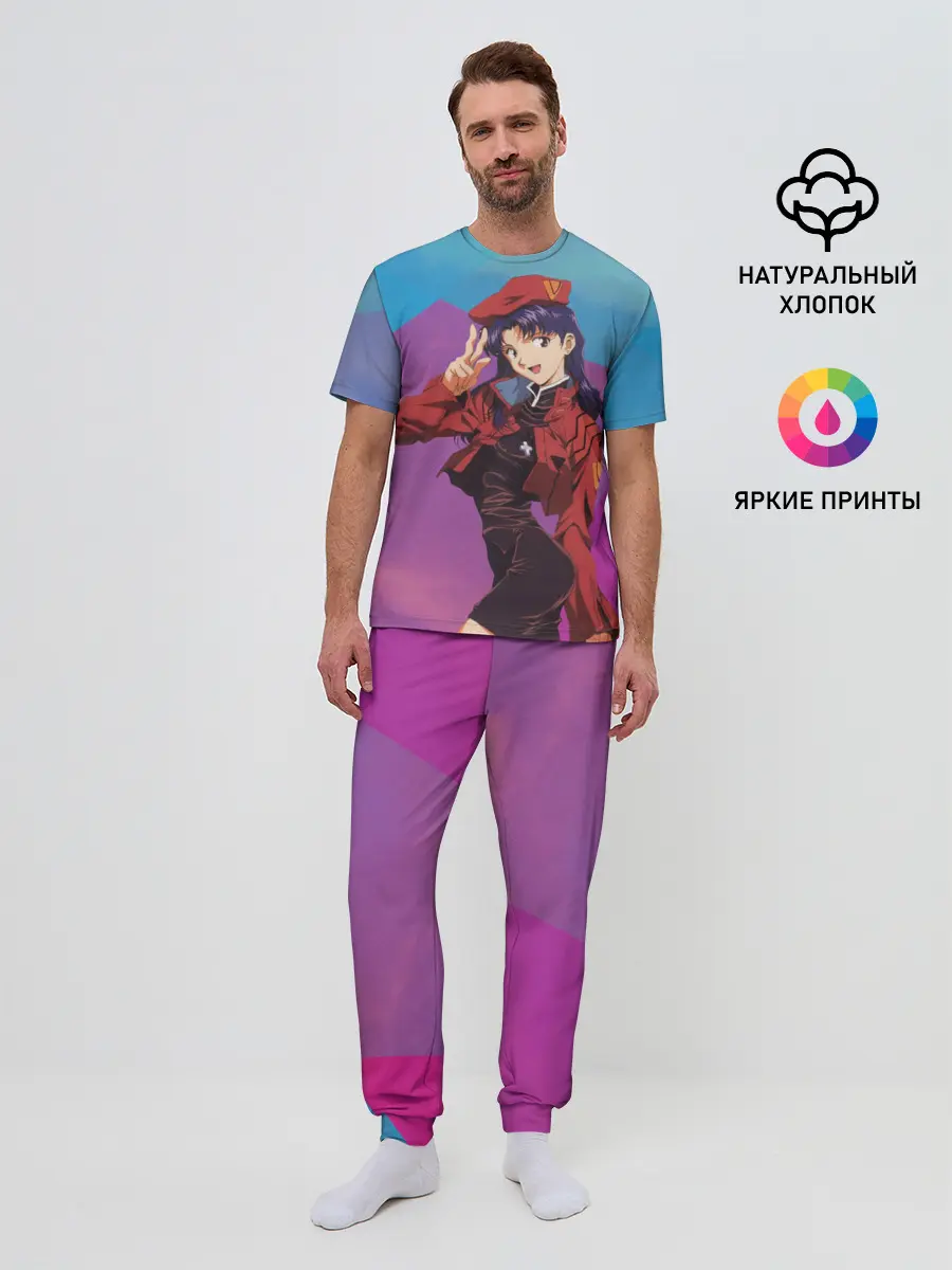 Мужская пижама с брюками / Misato Katsuragi