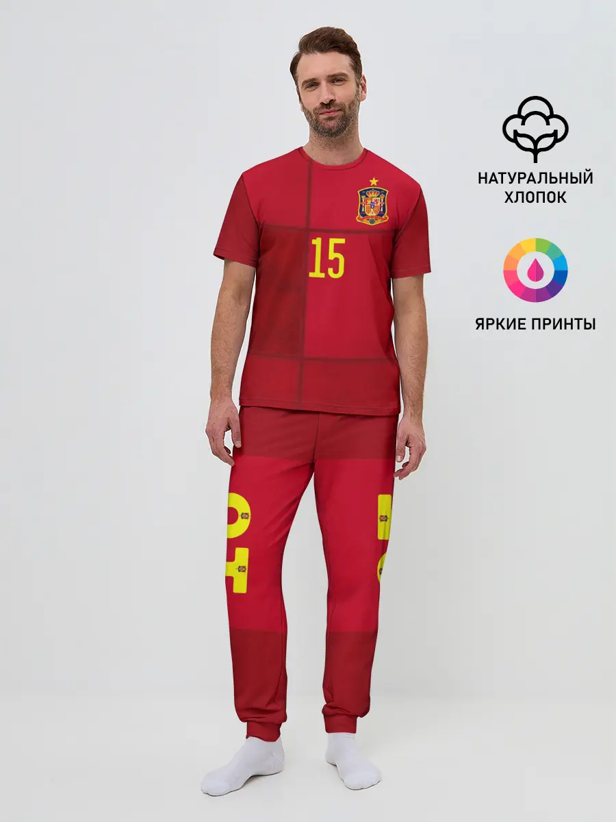 Мужская пижама с брюками / Ramos home EURO 2020