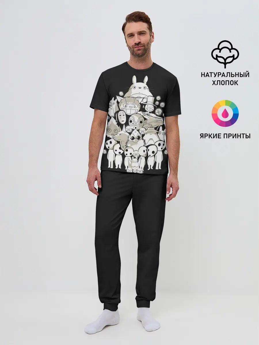 Мужская пижама с брюками / Герои Миядзаки