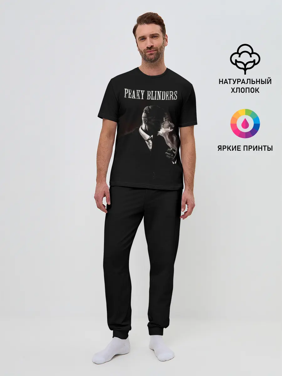 Мужская пижама с брюками / Острые козырьки