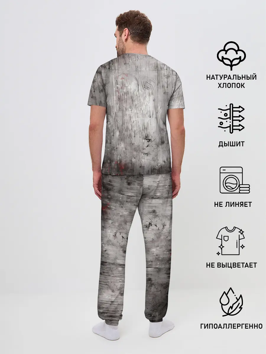 Мужская пижама с брюками / Острые козырьки