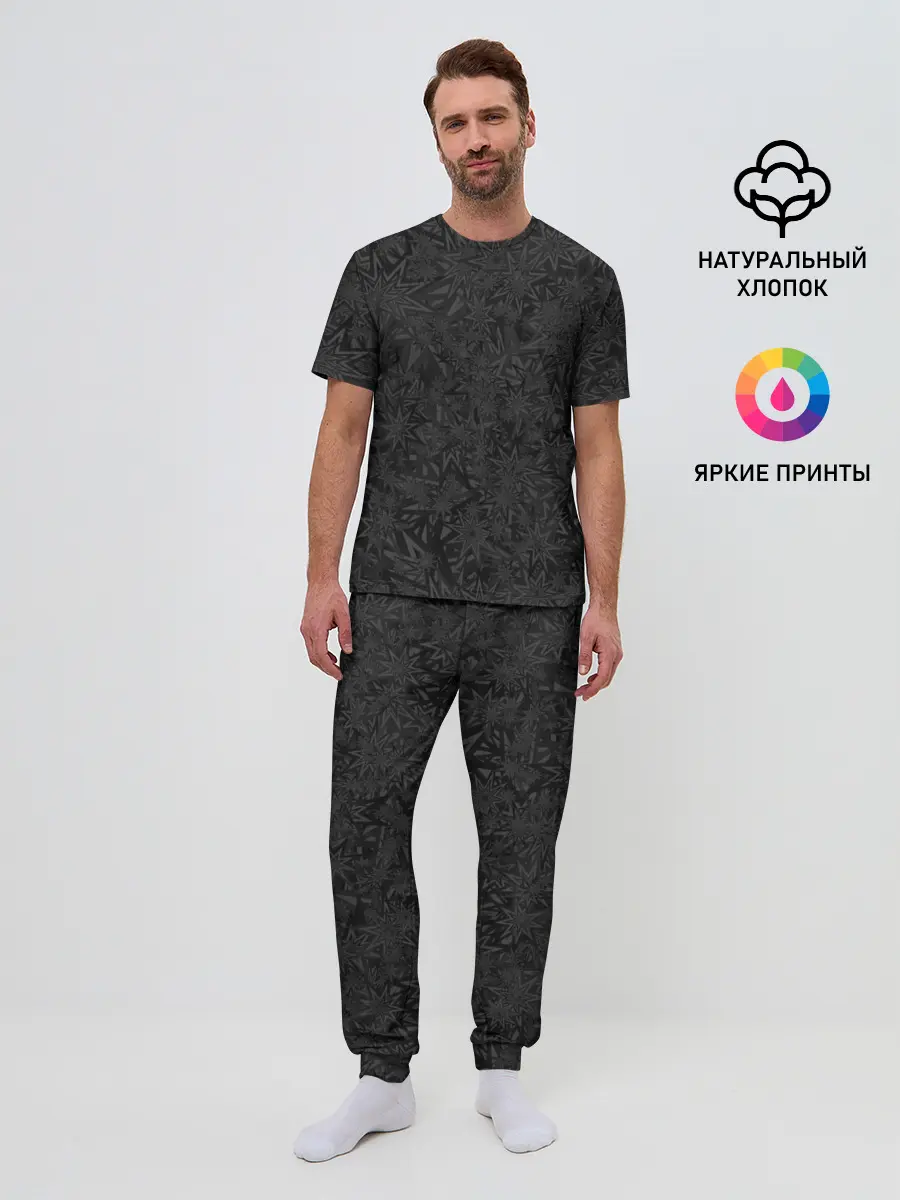 Мужская пижама с брюками / Звёзды