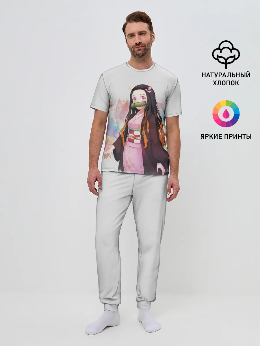 Мужская пижама с брюками / Nezuko Kamado