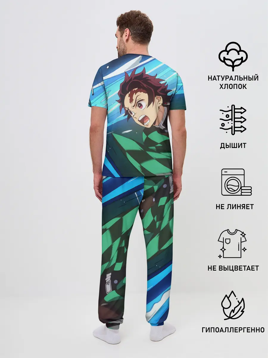 Мужская пижама с брюками / Клинок рассекающий демонов