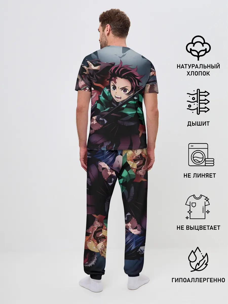 Мужская пижама с брюками / Клинок рассекающий демонов