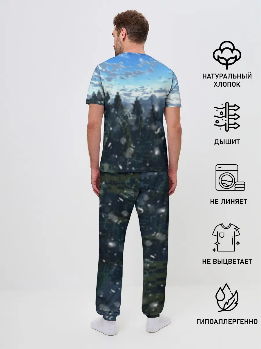 Мужская пижама с брюками / Minecraft / Майнкрафт