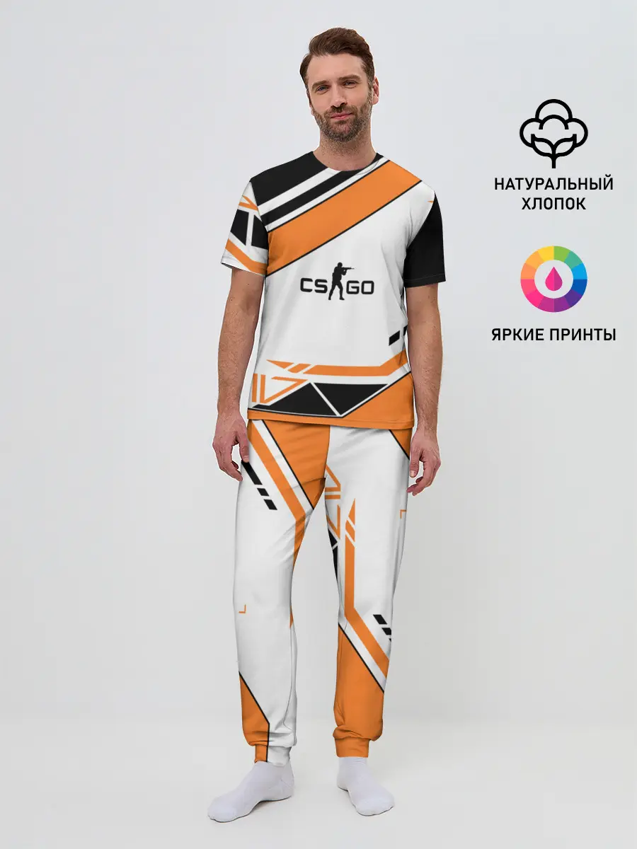 Мужская пижама с брюками / Cs Go Asiimov Style #2