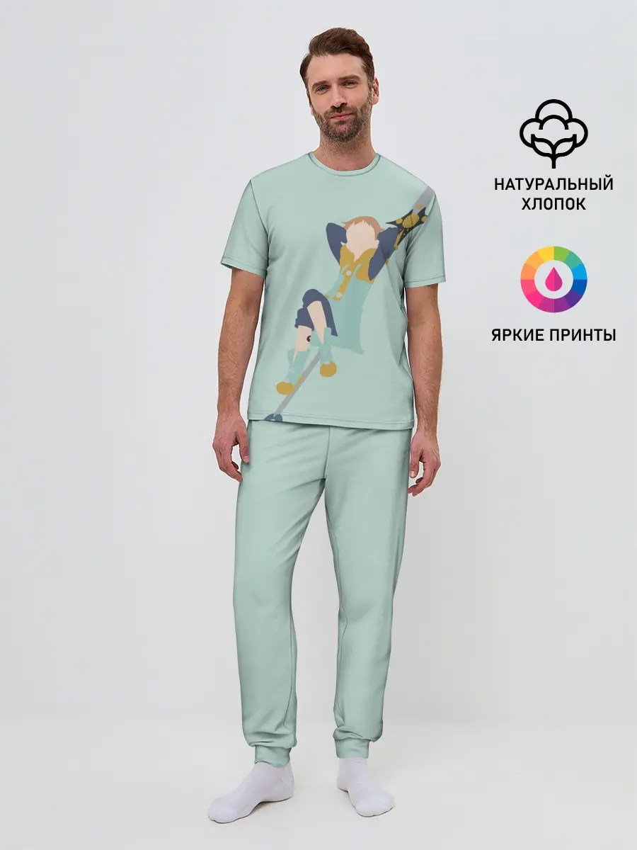 Мужская пижама с брюками / King