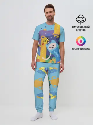 Мужская пижама с брюками / Время приключений Winter