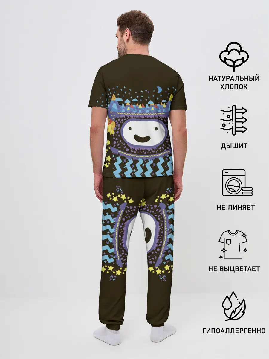 Мужская пижама с брюками / Время приключений Snow