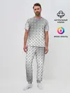 Мужская пижама с брюками / Рифлёный металл