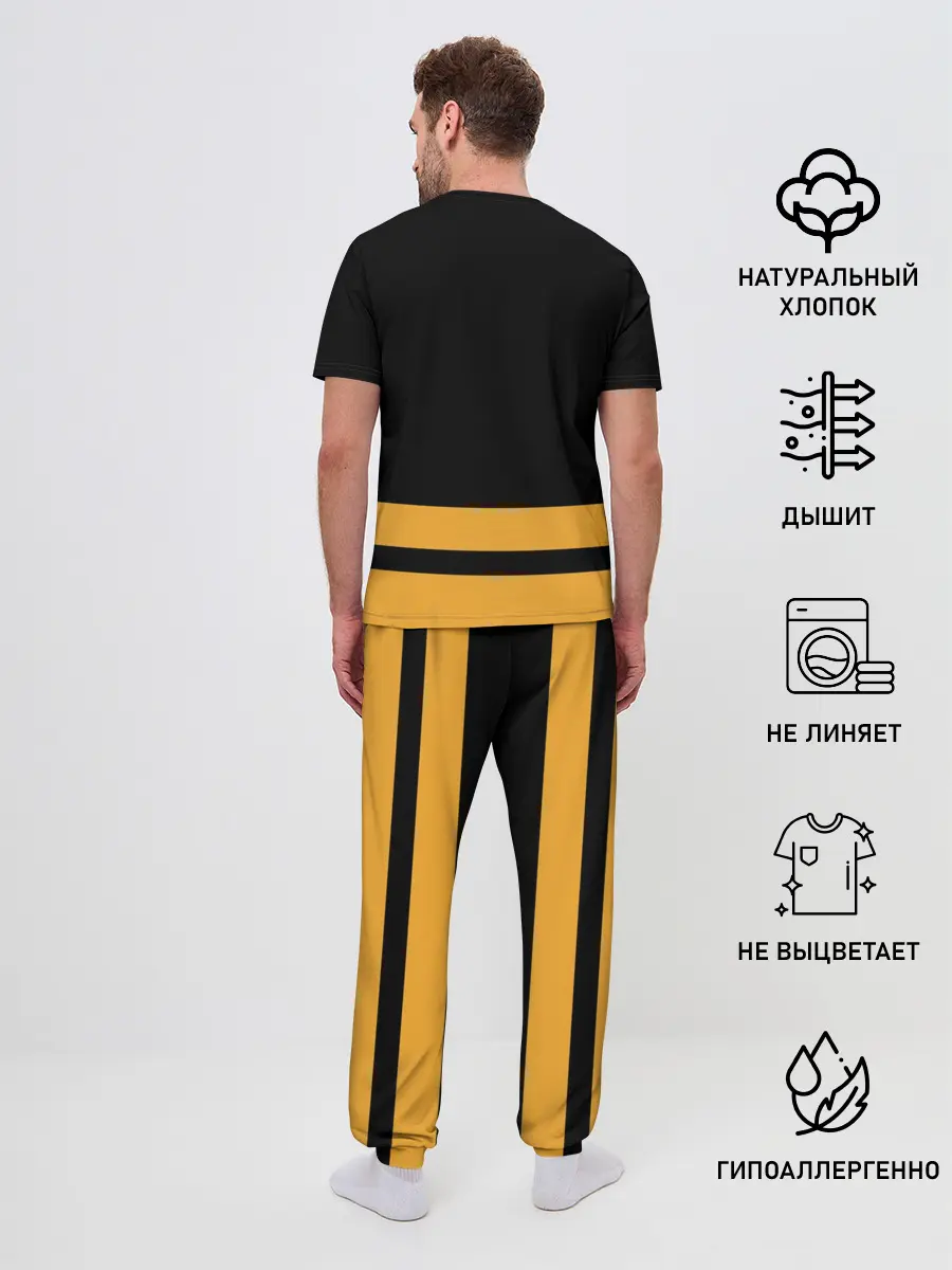 Мужская пижама с брюками / Бостон Брюинз НХЛ