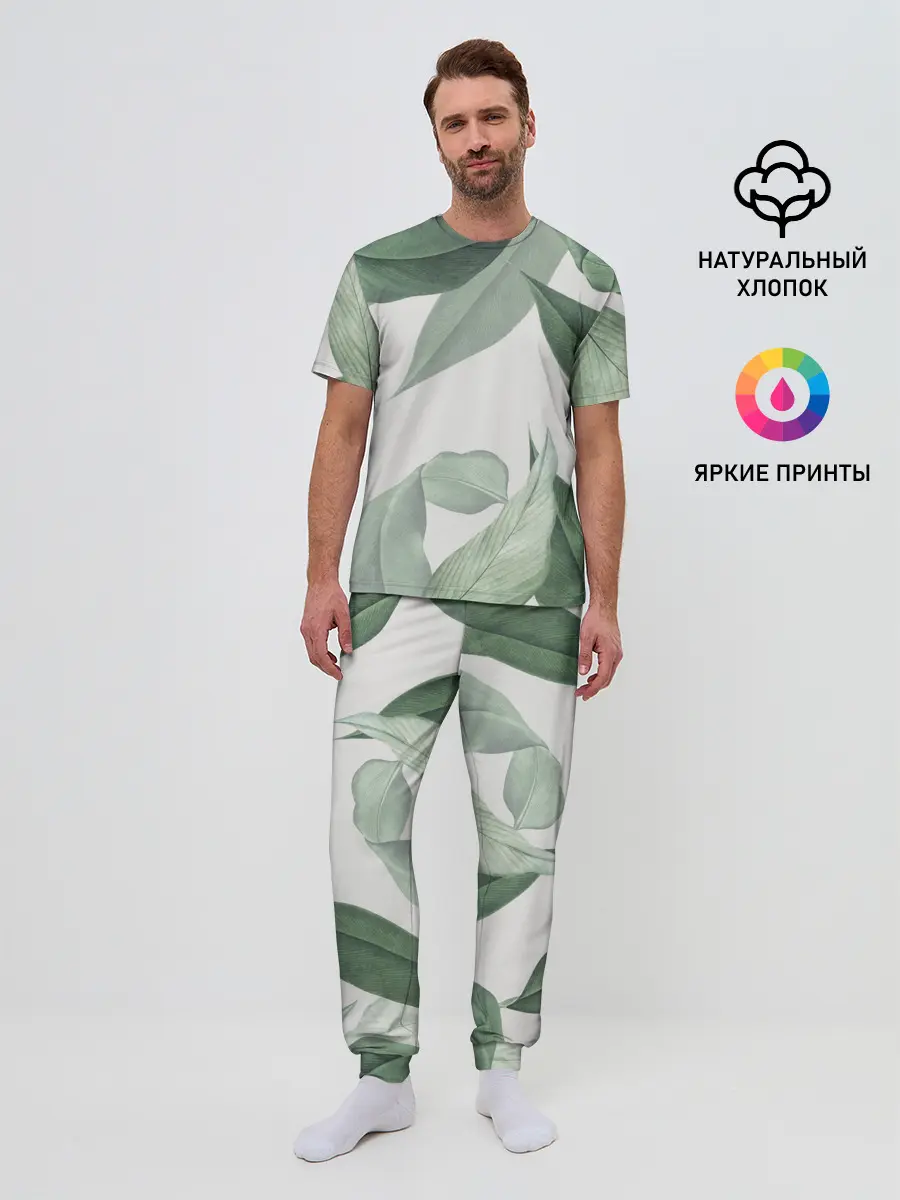 Мужская пижама с брюками / Из тропиков