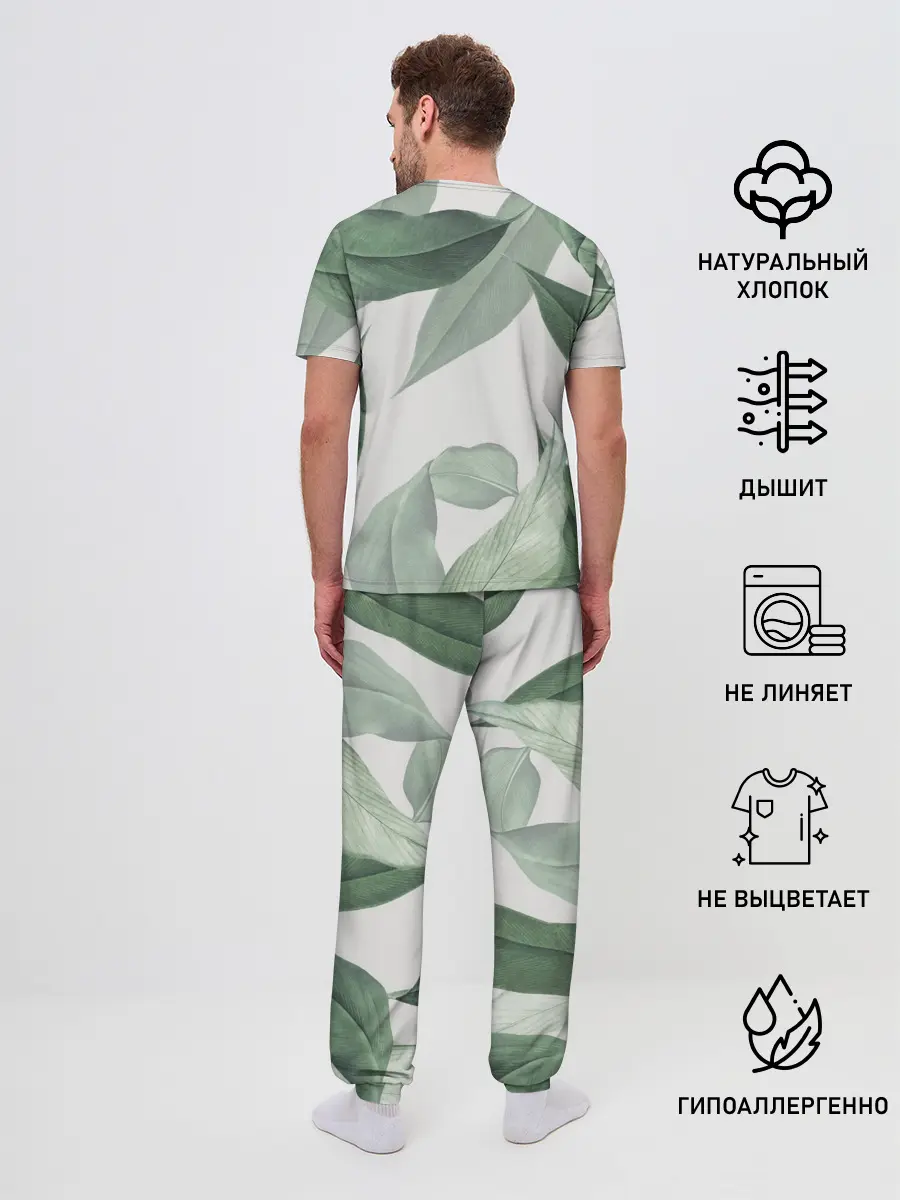 Мужская пижама с брюками / Из тропиков