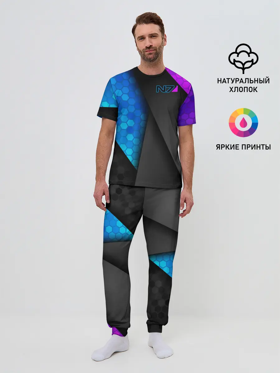 Мужская пижама с брюками / Mass Effect N7