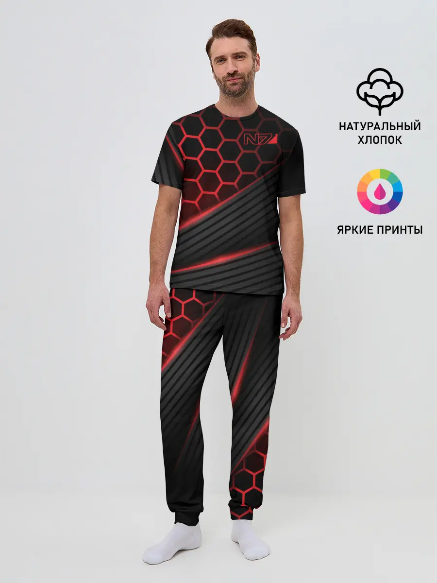 Мужская пижама с брюками / Mass Effect N7