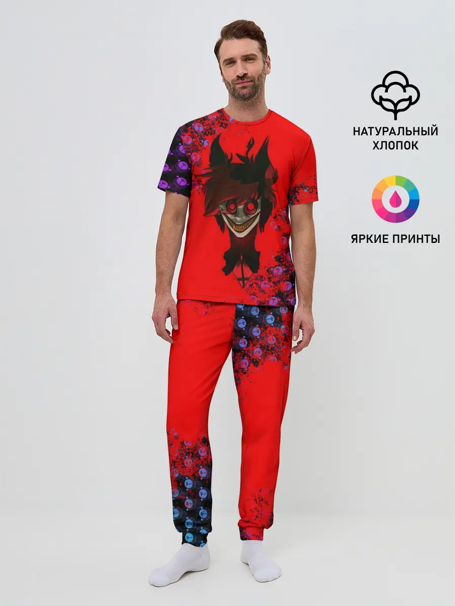 Мужская пижама с брюками / Hazbin Hotel Alastor