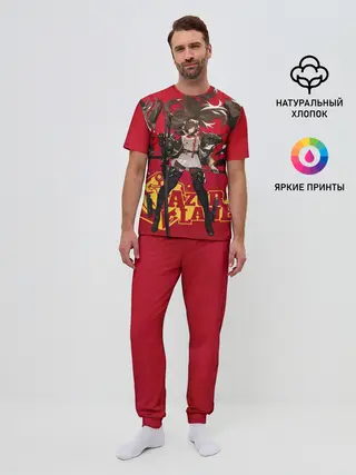 Мужская пижама с брюками / Азур Лейн ленты