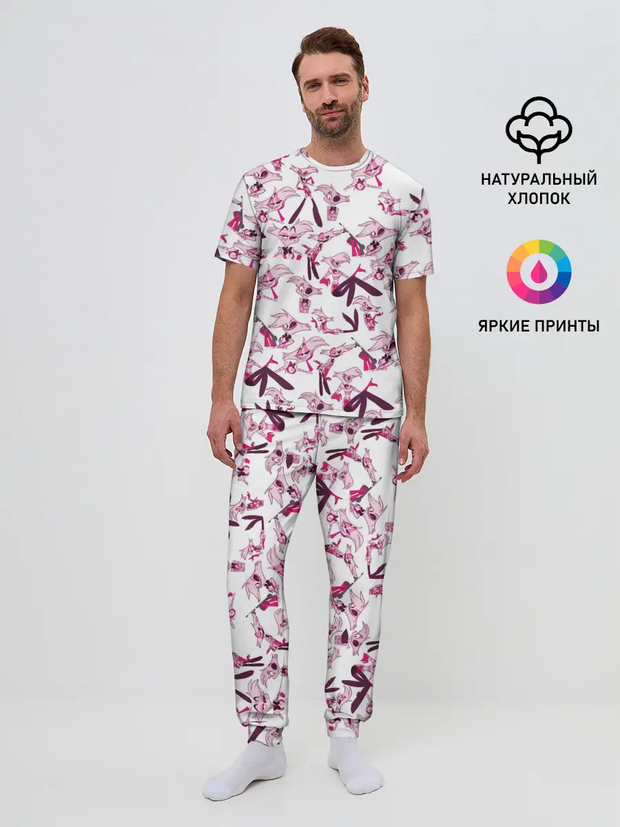 Мужская пижама с брюками / Hazbin Hotel: Angel Dust