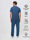 Мужская пижама с брюками / 19-4052 Classic Blue