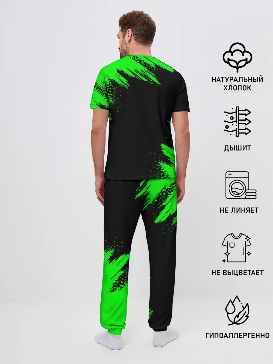 Мужская пижама с брюками / MINECRAFT CREEPER