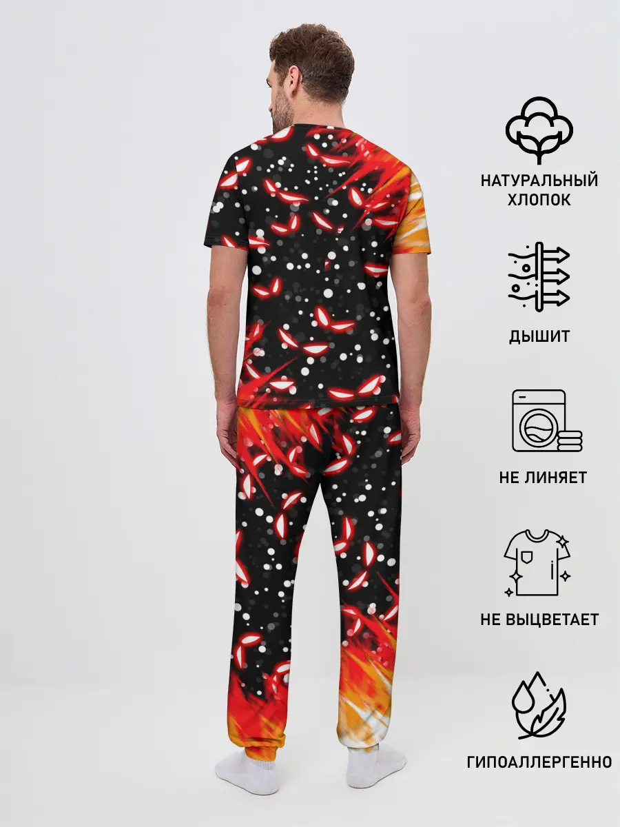 Мужская пижама с брюками / HAZBIN HOTEL НОВОГОДНИЙ.