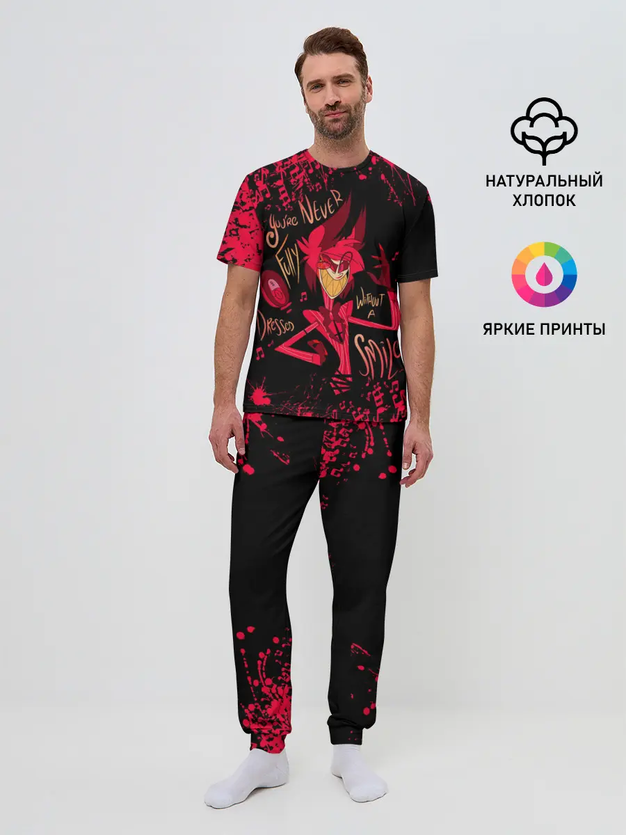 Мужская пижама с брюками / HAZBIN HOTEL ALASTOR.