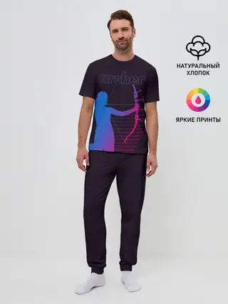 Мужская пижама с брюками / Archer