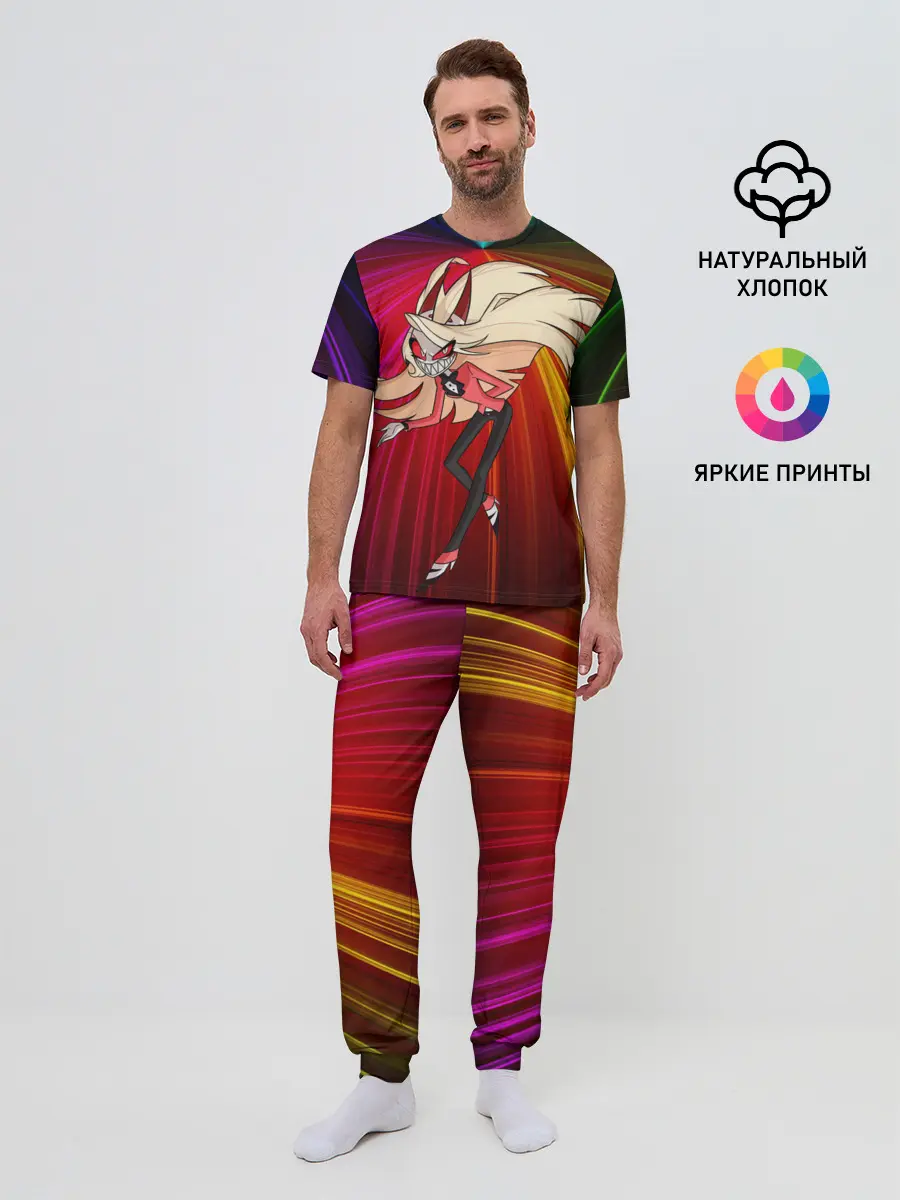 Мужская пижама с брюками / Hazbin Hotel - Отель Хазбин