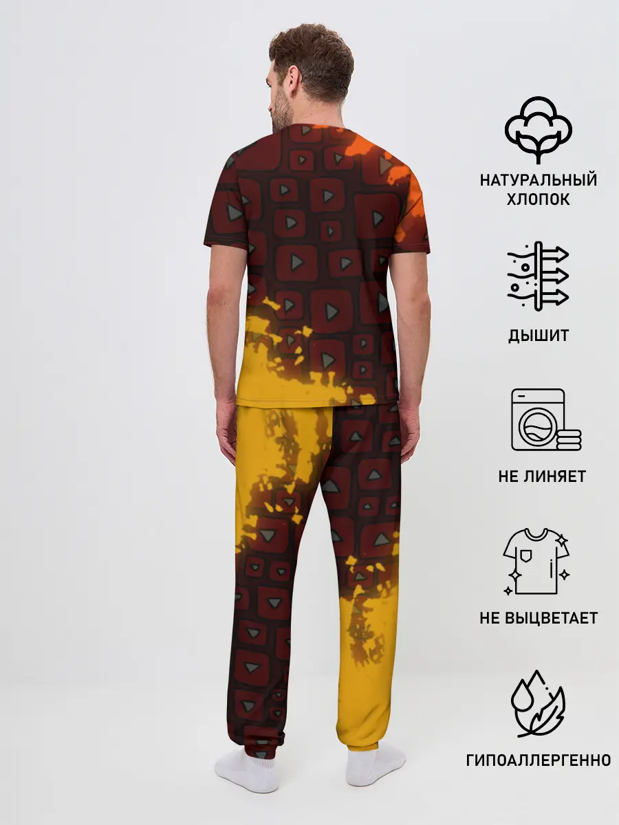 Мужская пижама с брюками / YouTube