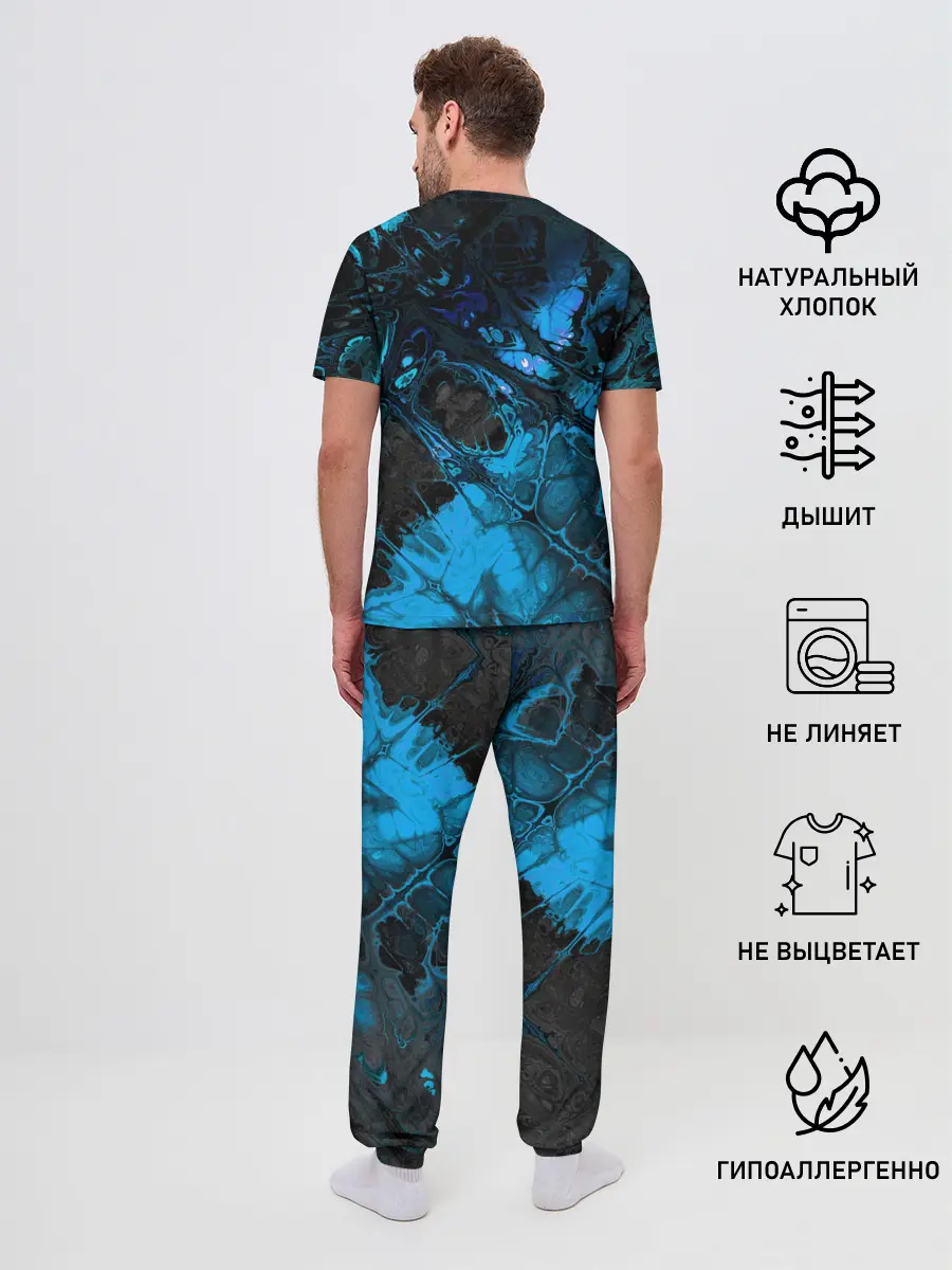 Мужская пижама с брюками / Nu abstracts art
