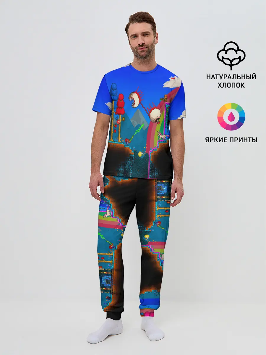 Мужская пижама с брюками / TERRARIA GAME