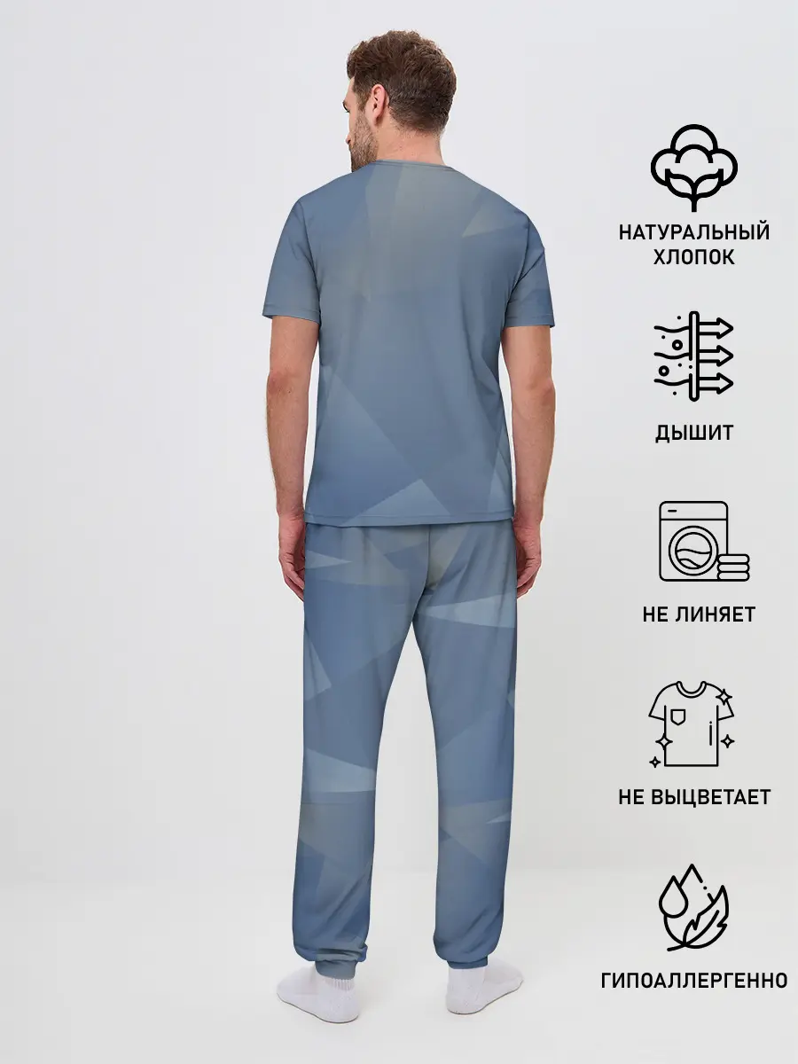 Мужская пижама с брюками / Су-57