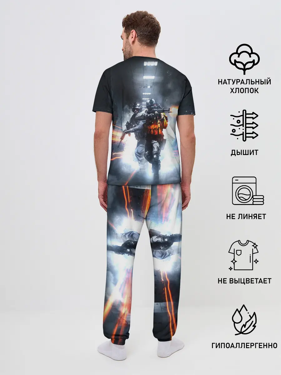 Мужская пижама с брюками / Battlefield