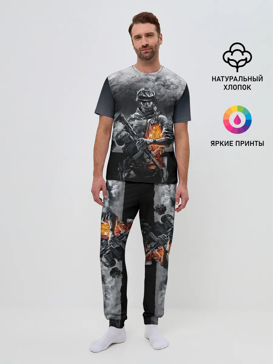 Мужская пижама с брюками / Battlefield