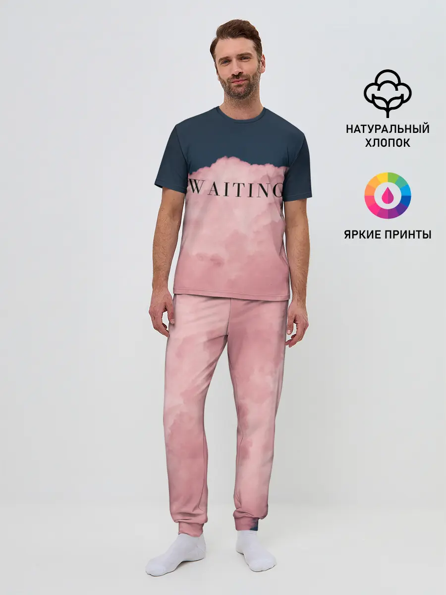 Мужская пижама с брюками / WAITING