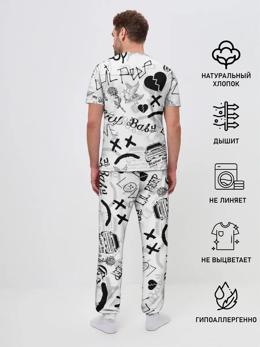 Мужская пижама с брюками / LIL PEEP