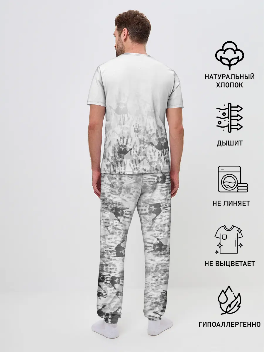 Мужская пижама с брюками / nCoV | КОРОНАВИРУС