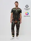 Мужская пижама с брюками / ФРАКТАЛЬНЫЙ ОПТИЧЕСКИЙ УЗОР