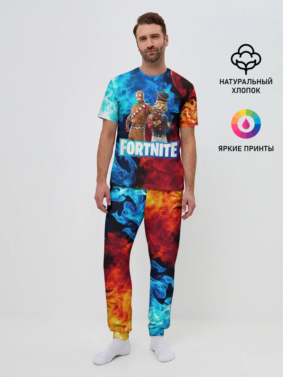 Мужская пижама с брюками / Фортнайт