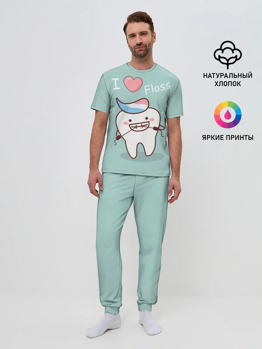 Мужская пижама с брюками / Tooth