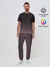 Мужская пижама с брюками / Ромбы