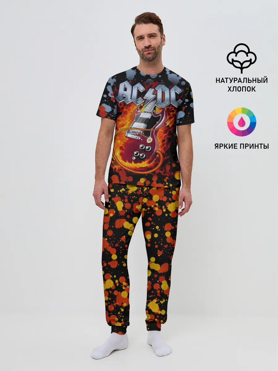 Мужская пижама с брюками / AC/DC