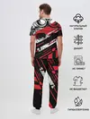 Мужская пижама с брюками / Череп Icon красный